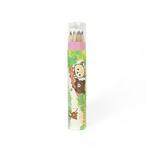 리락쿠마 연필깎기 색연필세트12색 컬러링색연필